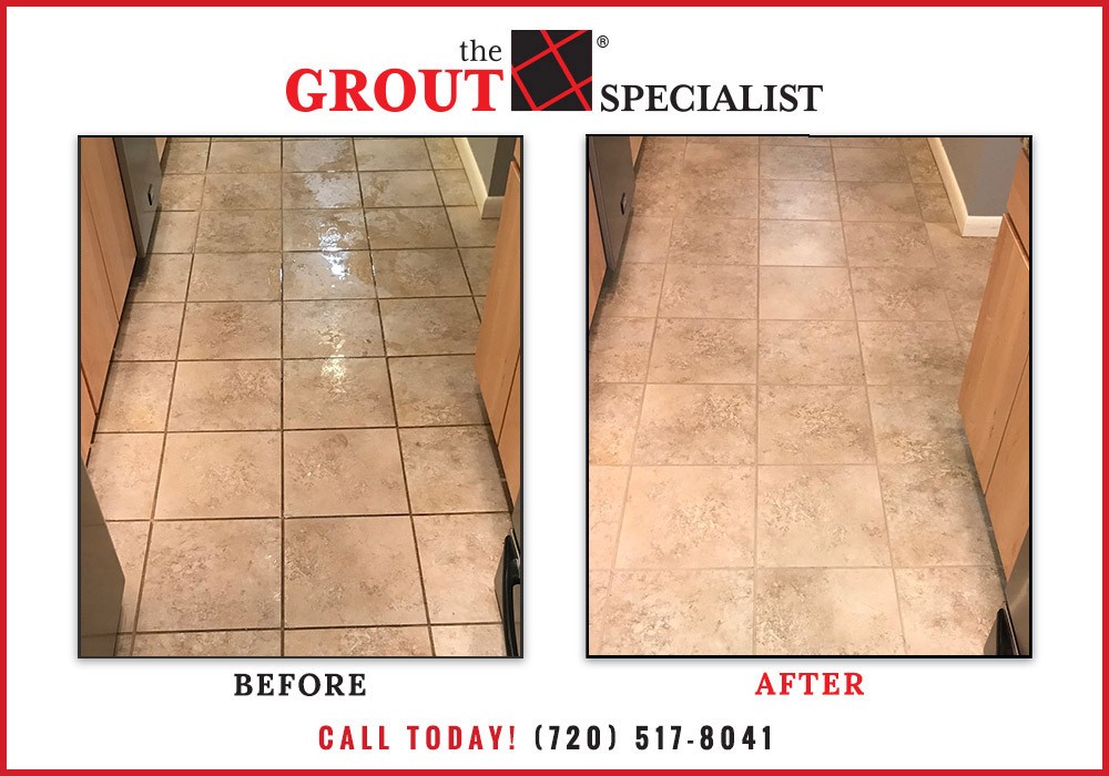 before & after tile cleaning