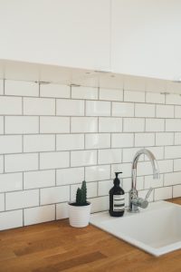 grout sealing in kitchen